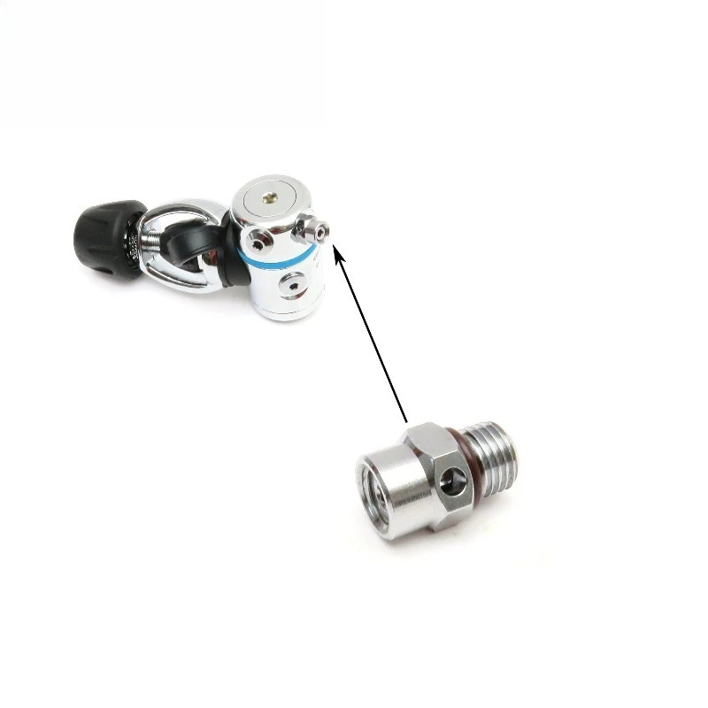 DIN Head for Diving Back Flight Side Hanging BCD Primary Head Pressure Relief Valve Safety Valve OPV 180~ 200PSI
DIN Head for Diving Back Flight Side Hanging BCD Primary Head Pressure Relief Valve Safety Valve OPV 180~ 200PSI
