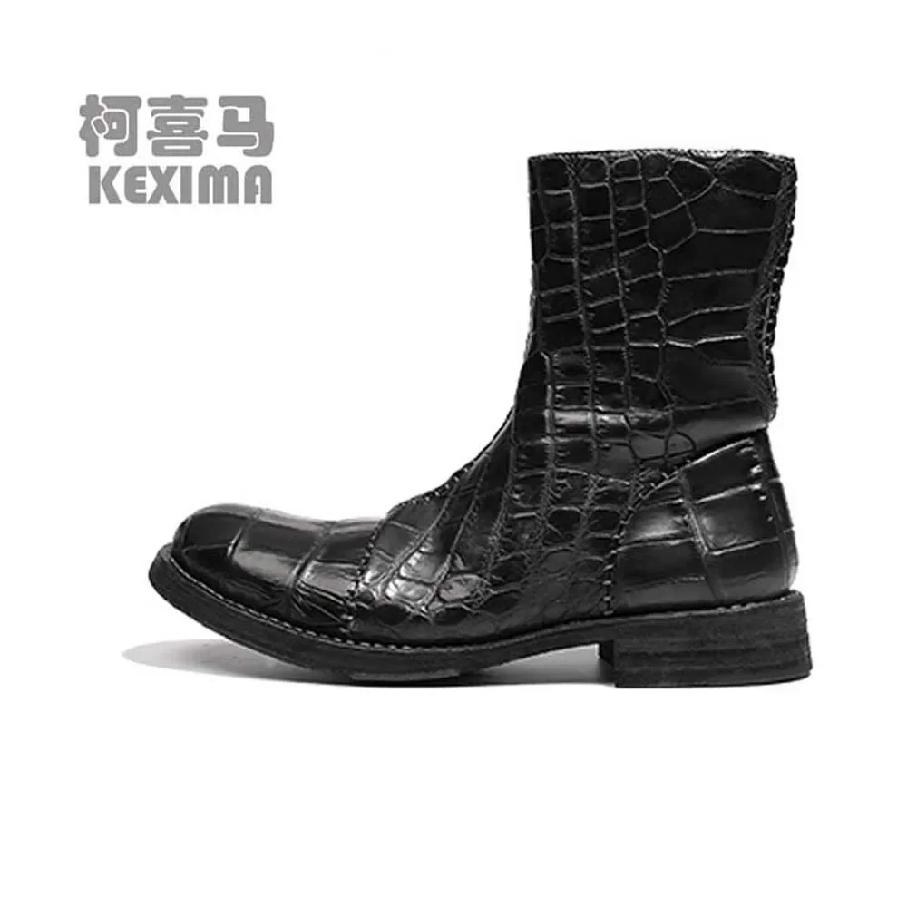 Новое поступление, мужские ботинки из крокодиловой кожи, мужские ботинки с высоким вырезом, мужская обувь
Новое поступление, мужские ботинки из крокодиловой кожи, мужские ботинки с высоким вырезом, мужская обувь