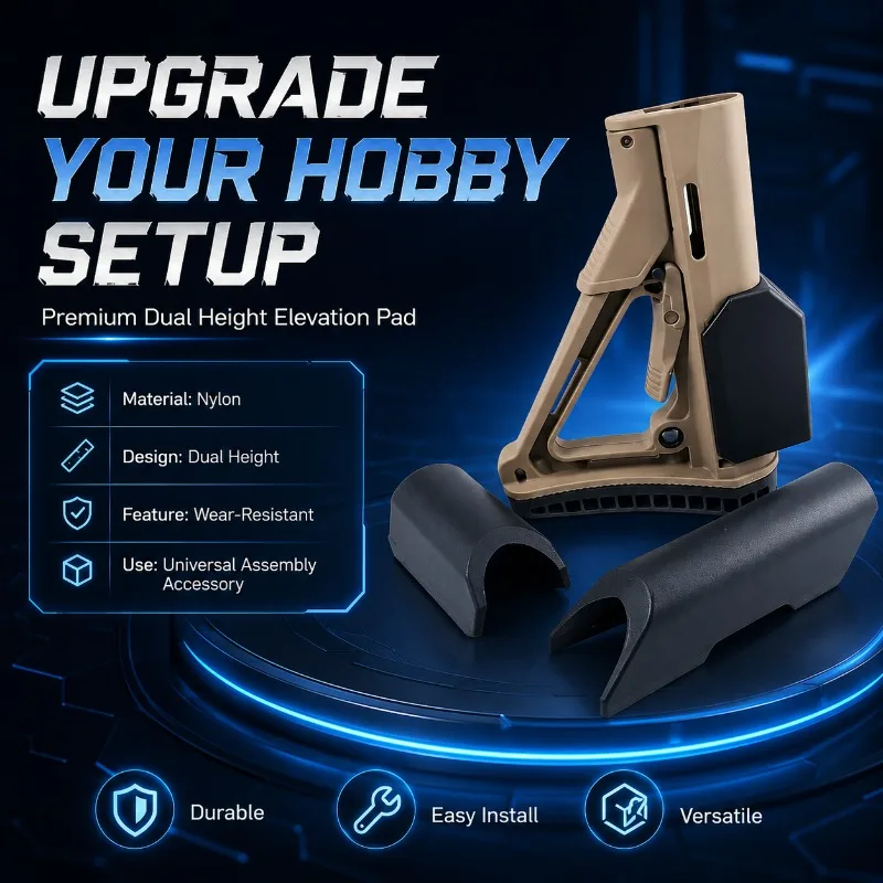 Premium Wear-resistant Nylon Elevation Pad Dual Height Design Universal Assembly Accessories for Hobby Toys Lightweight
Premium Wear-resistant Nylon Elevation Pad Dual Height Design Universal Assembly Accessories for Hobby Toys Lightweight