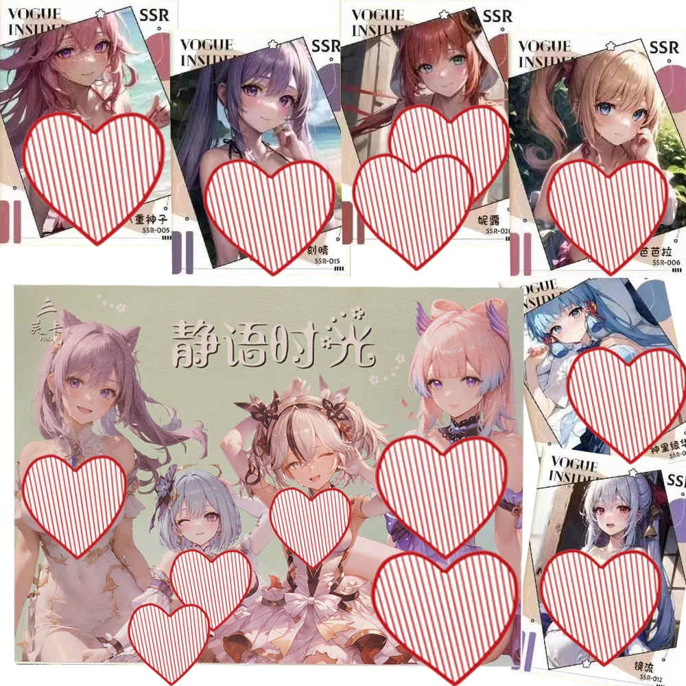Quiet Time Collection Cards Anime Games Lovely Enchanting Girls Limited Edition Theme Character Portrait Cards Toys Hobbies Gift
Quiet Time Collection Cards Anime Games Lovely Enchanting Girls Limited Edition Theme Character Portrait Cards Toys Hobbies Gift