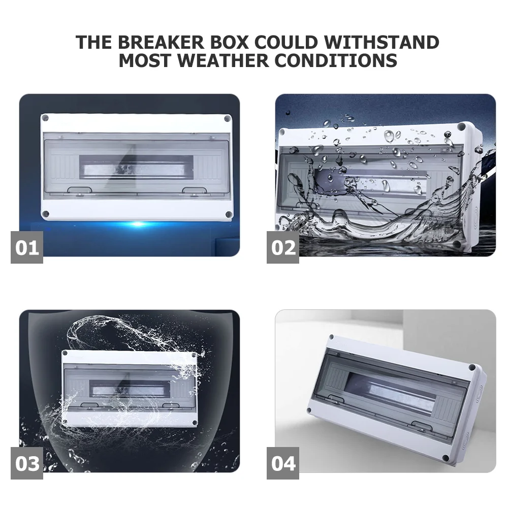 18-Loop Waterproof Dustproof Distribution Box Outdoor Electrical Junction Box Weatherproof Plastic Circuit Breaker Panel Case
18-Loop Waterproof Dustproof Distribution Box Outdoor Electrical Junction Box Weatherproof Plastic Circuit Breaker Panel Case