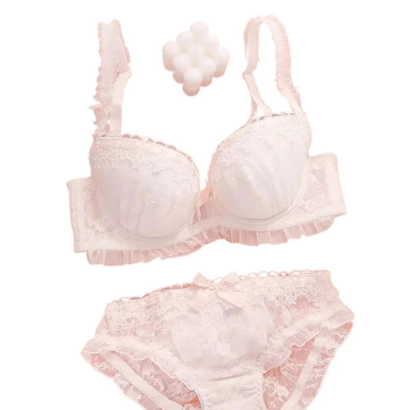 Lolita lingerie briefs set female cute swee loli Japanese brattle maid plaid steel ring bra panties suit plus size gathered
Lolita lingerie briefs set female cute swee loli Japanese brattle maid plaid steel ring bra panties suit plus size gathered