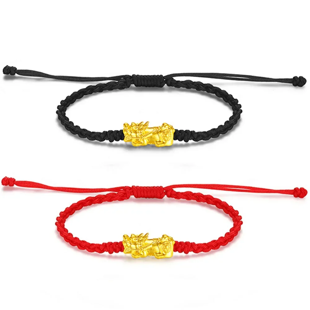 New Real 999 24k Yellow Gold 3D Hard Gold Pixiu Weave Bracelet Women Men Gift
New Real 999 24k Yellow Gold 3D Hard Gold Pixiu Weave Bracelet Women Men Gift