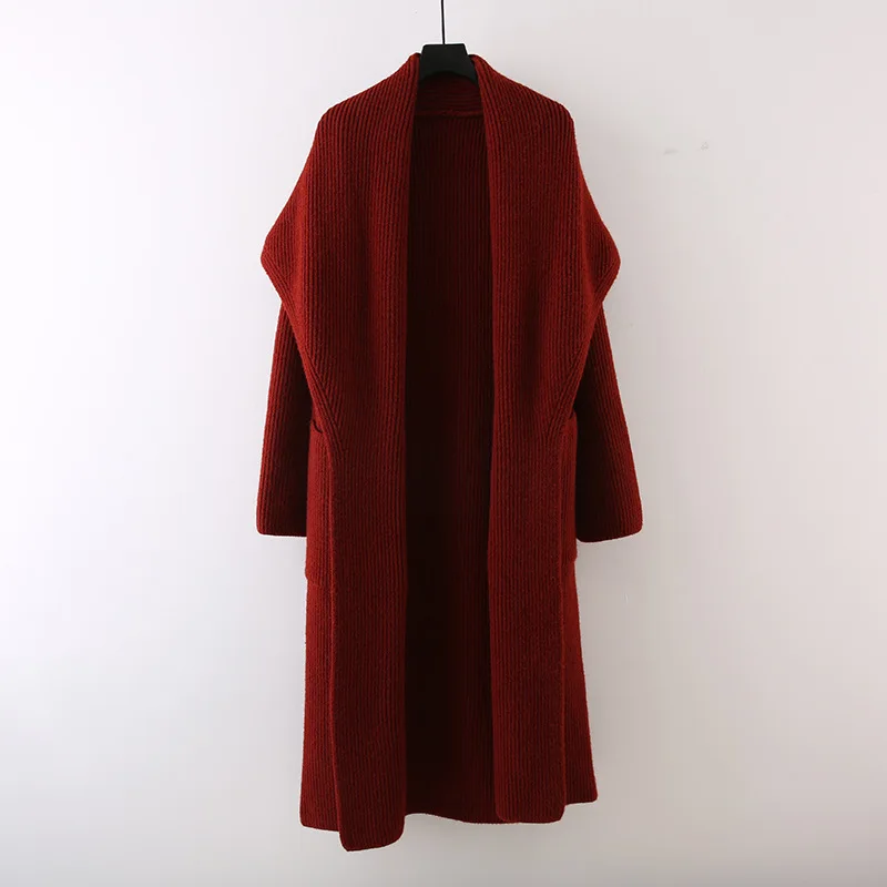 SuperAen Turn-down Collar Knitting Cardigan Coats Women's Loose Thin Drape Autumn and Winter New Casual Long Sweater
SuperAen Turn-down Collar Knitting Cardigan Coats Women's Loose Thin Drape Autumn and Winter New Casual Long Sweater