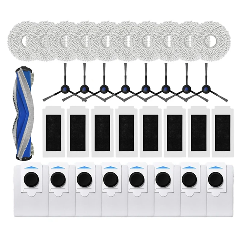 The New For ECOVACS T30S COMBO/T30S Pro Parts Kit Main Side Brush HEPA Filter Mop Rag Dust Bag Robot Vacuum Cleaner
The New For ECOVACS T30S COMBO/T30S Pro Parts Kit Main Side Brush HEPA Filter Mop Rag Dust Bag Robot Vacuum Cleaner