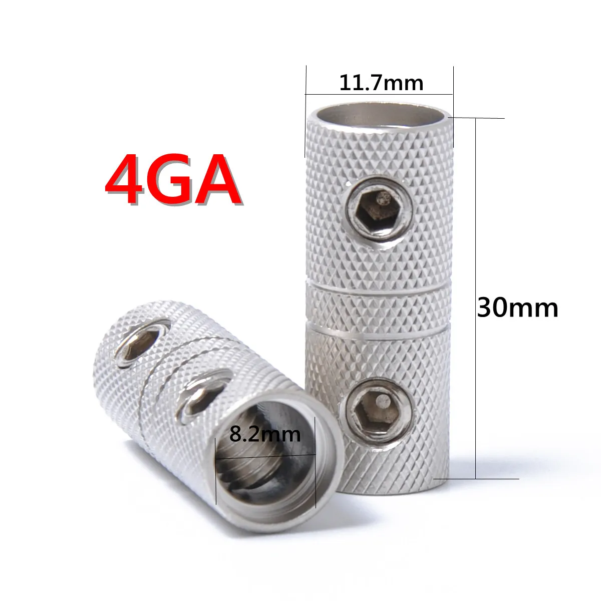 2Pcs Brass Audio Wire Couplers 4 Gauge Butt Connectors Car Audio Terminal Butt Splice Connectors Crimp Wire Connector
2Pcs Brass Audio Wire Couplers 4 Gauge Butt Connectors Car Audio Terminal Butt Splice Connectors Crimp Wire Connector