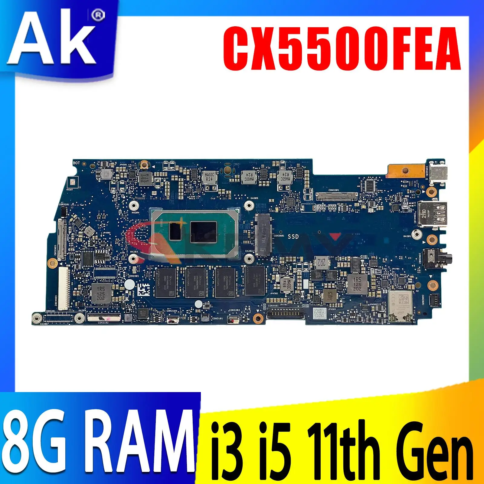 For ASUS Chromebook Flip CX5 CX5500FEA CB5500 CX5500FEB CX5500FEC CX5500FEAR CX5400FEA CX5600FEA CX5500FJA Motherboard CX5500
For ASUS Chromebook Flip CX5 CX5500FEA CB5500 CX5500FEB CX5500FEC CX5500FEAR CX5400FEA CX5600FEA CX5500FJA Motherboard CX5500