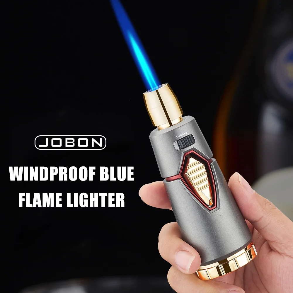 Strong Blue Flame Gun Lighter Safety Lock Design Continuous Ignition Metal Body Inflatable Lighter Camping Tools
Strong Blue Flame Gun Lighter Safety Lock Design Continuous Ignition Metal Body Inflatable Lighter Camping Tools