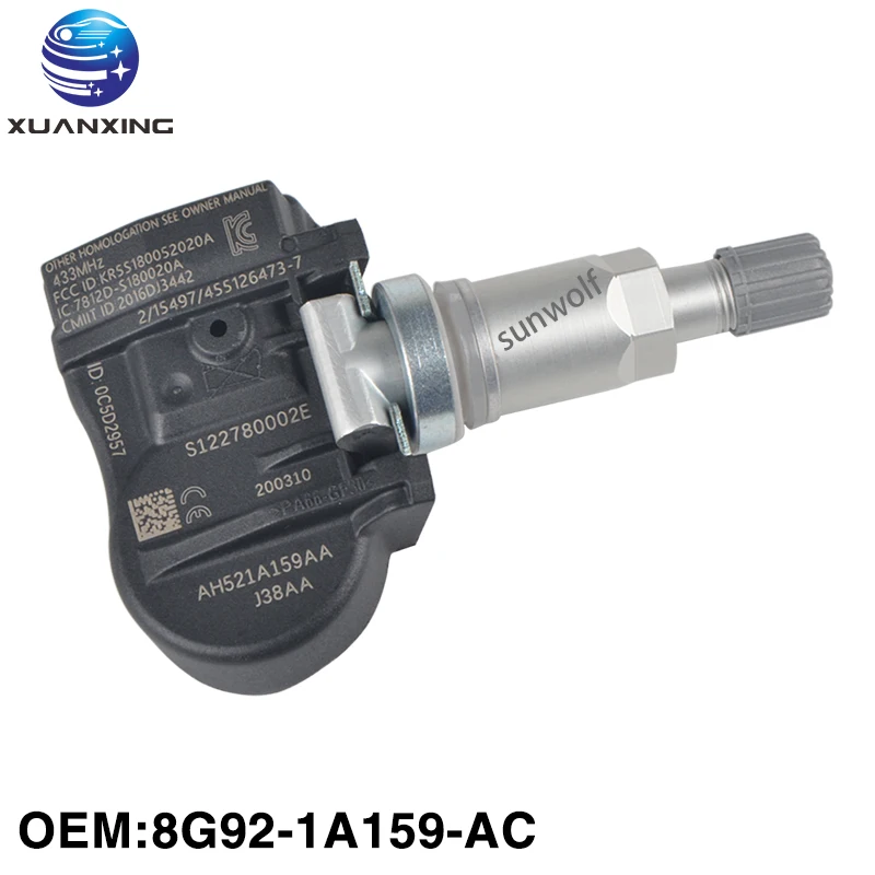 8G92-1A159-AC TPMS Tire Pressure Sensor Monitoring System 433Mhz High Quality Battery Life For Volvo Peugeot Citroen
8G92-1A159-AC TPMS Tire Pressure Sensor Monitoring System 433Mhz High Quality Battery Life For Volvo Peugeot Citroen
