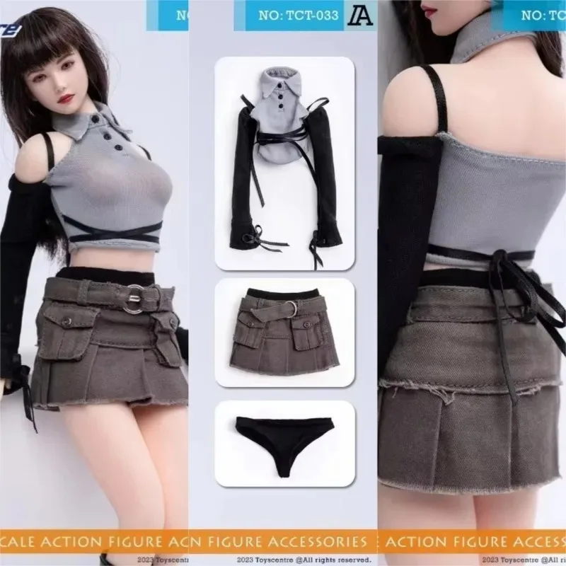 1/6 Scale Soldier Hot Girl Off Shoulder T Shirt with Collar Cargo Skirt Mid-calf Boots for 12" Action Figure Medium Breast Doll
1/6 Scale Soldier Hot Girl Off Shoulder T Shirt with Collar Cargo Skirt Mid-calf Boots for 12" Action Figure Medium Breast Doll
