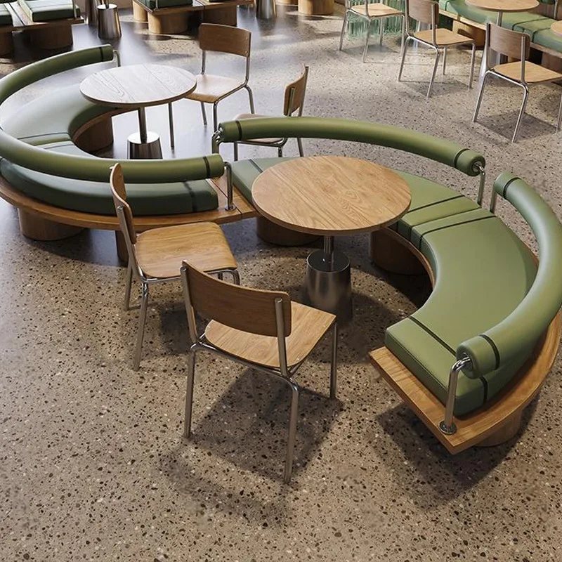 Stainless steel semi-round sofa card seat bullfrog shop chain restaurant catering commercial hot pot theme restaurant table and
Stainless steel semi-round sofa card seat bullfrog shop chain restaurant catering commercial hot pot theme restaurant table and