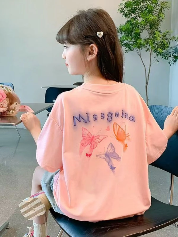 Kids Girls Summer Cotton T-Shirt Loose Short Sleeve Casual Sporty Blouse Soft Breathable Tee for Baby Girls Big Children Fashion
Kids Girls Summer Cotton T-Shirt Loose Short Sleeve Casual Sporty Blouse Soft Breathable Tee for Baby Girls Big Children Fashion