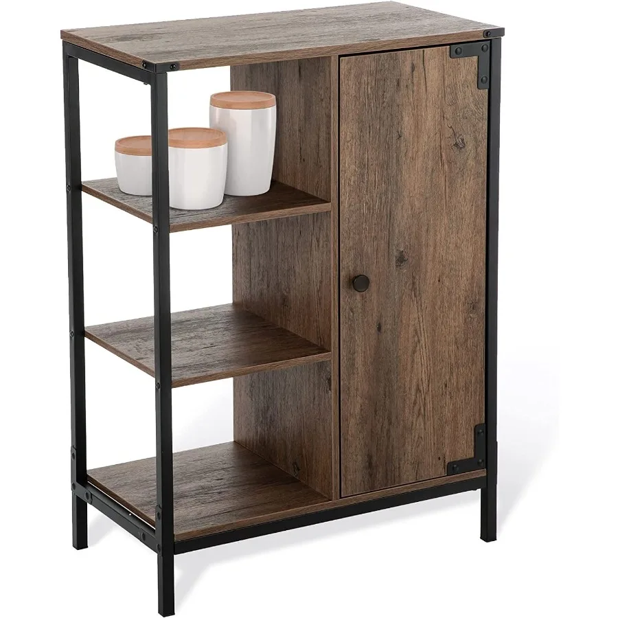 34"H x 24 W x 13"D Bathroom Cabinet with Steel Frame 3 Shelves Brown CVA6114U
34"H x 24 W x 13"D Bathroom Cabinet with Steel Frame 3 Shelves Brown CVA6114U