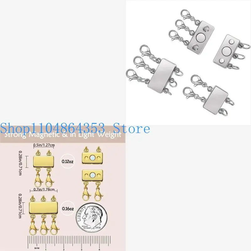 652F 2/3 Strands Lock Clasp Multi Strands Lock Necklaces Bracelet Connectors for Layered Necklace Bracelet Jewelry Craft
652F 2/3 Strands Lock Clasp Multi Strands Lock Necklaces Bracelet Connectors for Layered Necklace Bracelet Jewelry Craft