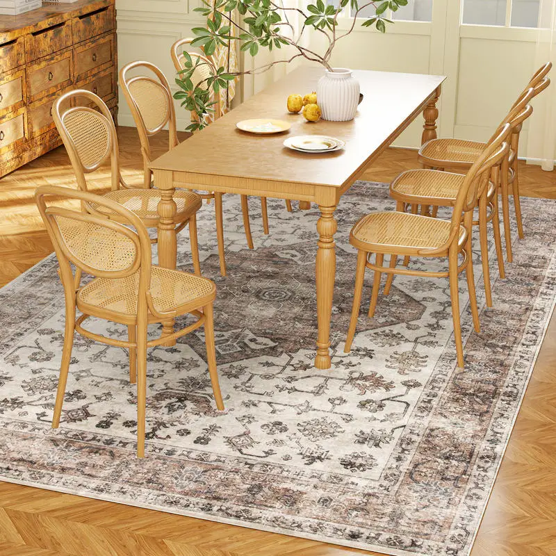 HOMCOM 5x7 Area Rug, Vintage Machine Washable Rug, Non-Slip Floor Carpet for Living Room, Bedroom, Dining Room, Tan
HOMCOM 5x7 Area Rug, Vintage Machine Washable Rug, Non-Slip Floor Carpet for Living Room, Bedroom, Dining Room, Tan