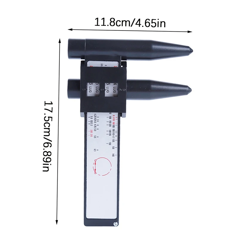 8LUG Wheels Rim Bolt Pattern Hole Distance Measuring Tool PCD Caliper Modified Ruler For Car Accessories Black 
8LUG Wheels Rim Bolt Pattern Hole Distance Measuring Tool PCD Caliper Modified Ruler For Car Accessories Black