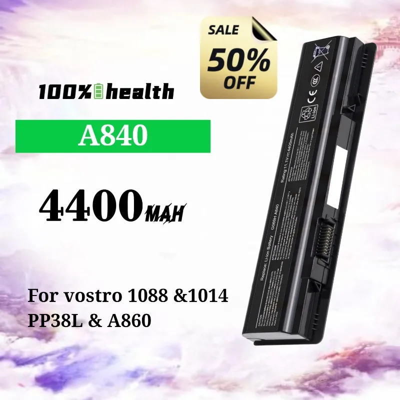 A840 4400mAh Laptop Battery for Dell Vostro 1088/1014/PP38L/A860 Lithium Rechargeable Battery
A840 4400mAh Laptop Battery for Dell Vostro 1088/1014/PP38L/A860 Lithium Rechargeable Battery