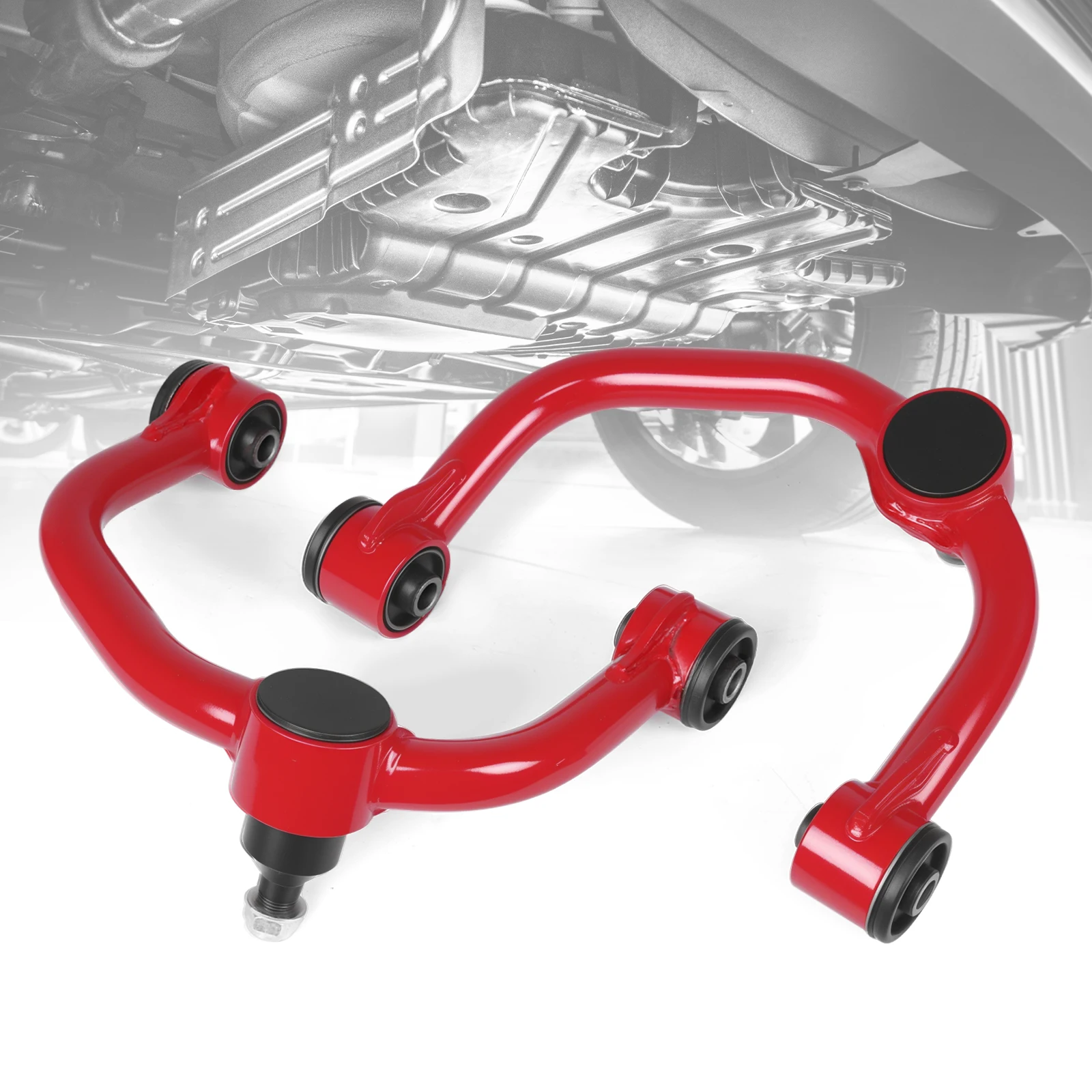 2pcs Front Upper Control Arms Aluminum Upper Control Arms with Greasable Ball Joint Suitable for Ford F-150 2011-2016
2pcs Front Upper Control Arms Aluminum Upper Control Arms with Greasable Ball Joint Suitable for Ford F-150 2011-2016