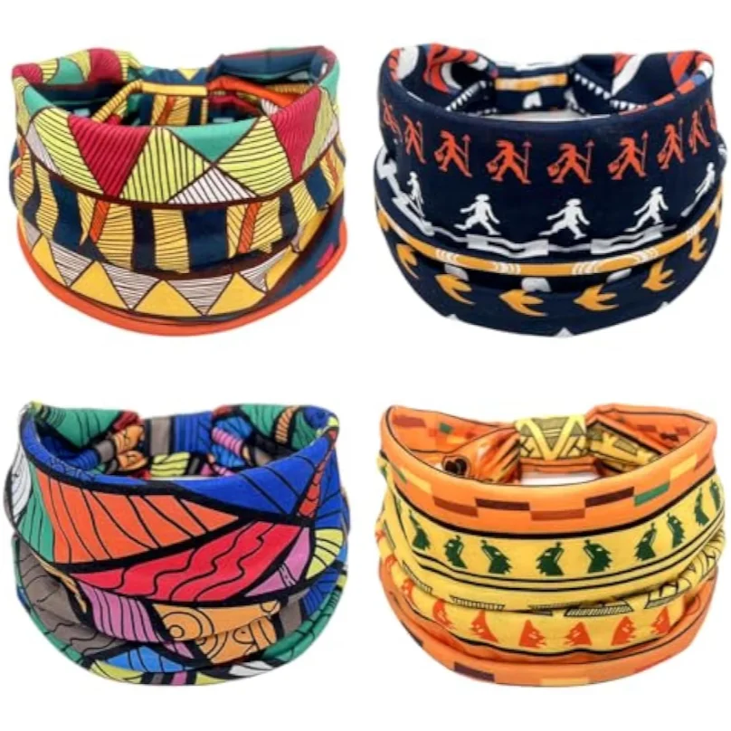 African Headbands Bohemian Headscarves Retro Printed Stretch Headscarf Sports Yoga Headbands with Wide Brim
African Headbands Bohemian Headscarves Retro Printed Stretch Headscarf Sports Yoga Headbands with Wide Brim