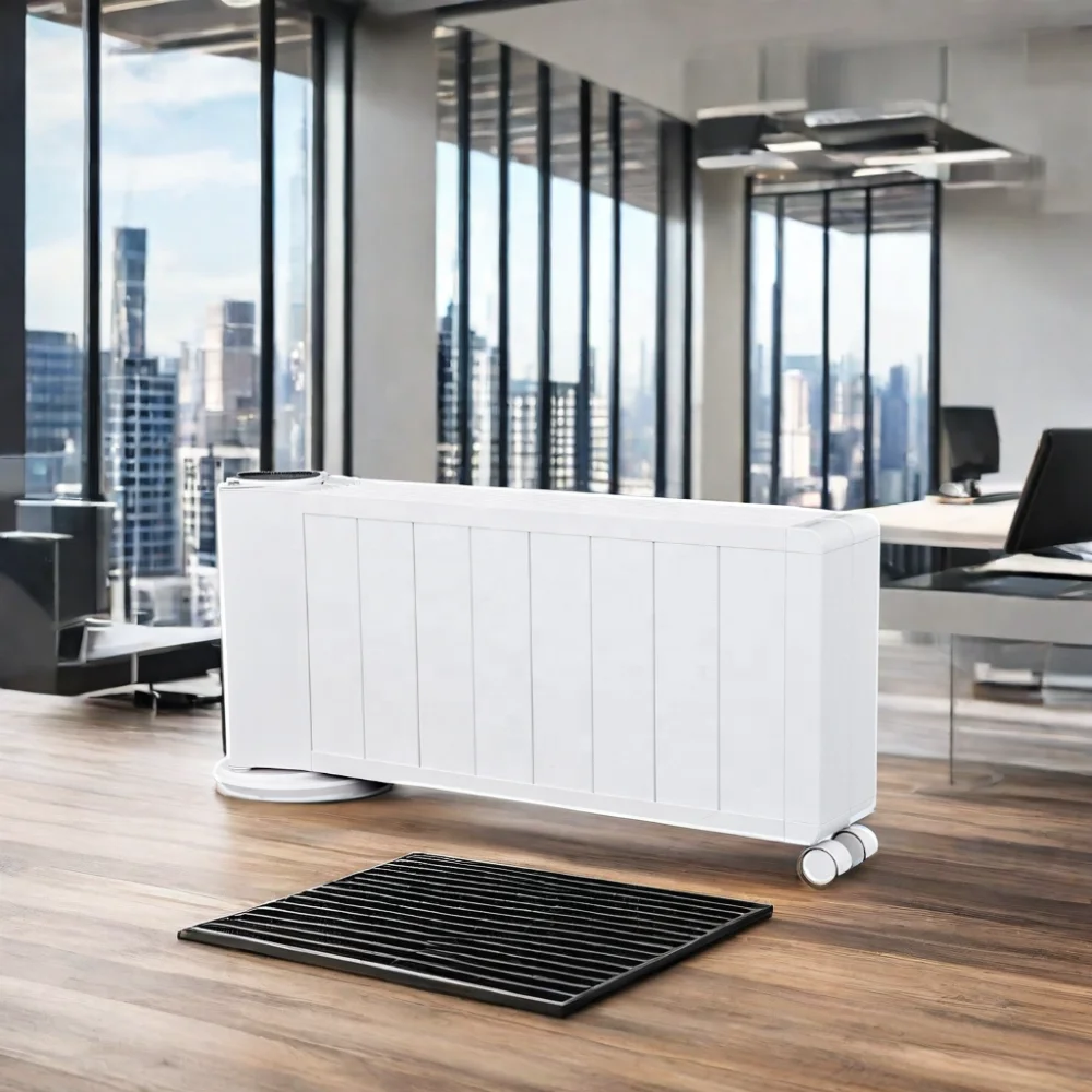 Portable and Mobile Graphene Radiant Heater With LED Display Touch Screen Remote and WiFi Controlled for Bathroom Lighting
Portable and Mobile Graphene Radiant Heater With LED Display Touch Screen Remote and WiFi Controlled for Bathroom Lighting