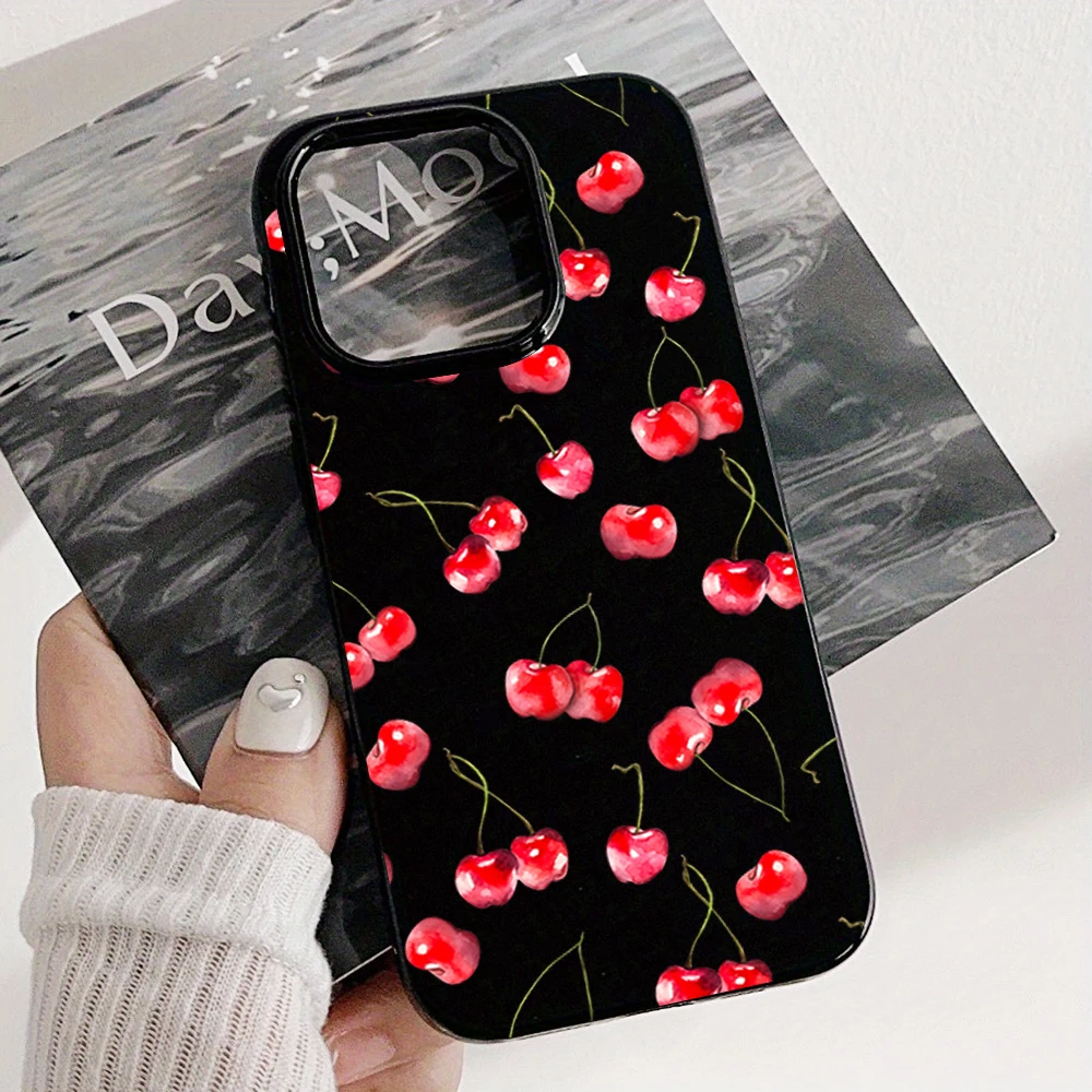 Creative Full Screen Red Cherry Phone Case For iPhone 16 15 14 13 12 11 Pro Max 16E X XR XS Max 7 8 Plus Shockproof Soft Cover
Creative Full Screen Red Cherry Phone Case For iPhone 16 15 14 13 12 11 Pro Max 16E X XR XS Max 7 8 Plus Shockproof Soft Cover