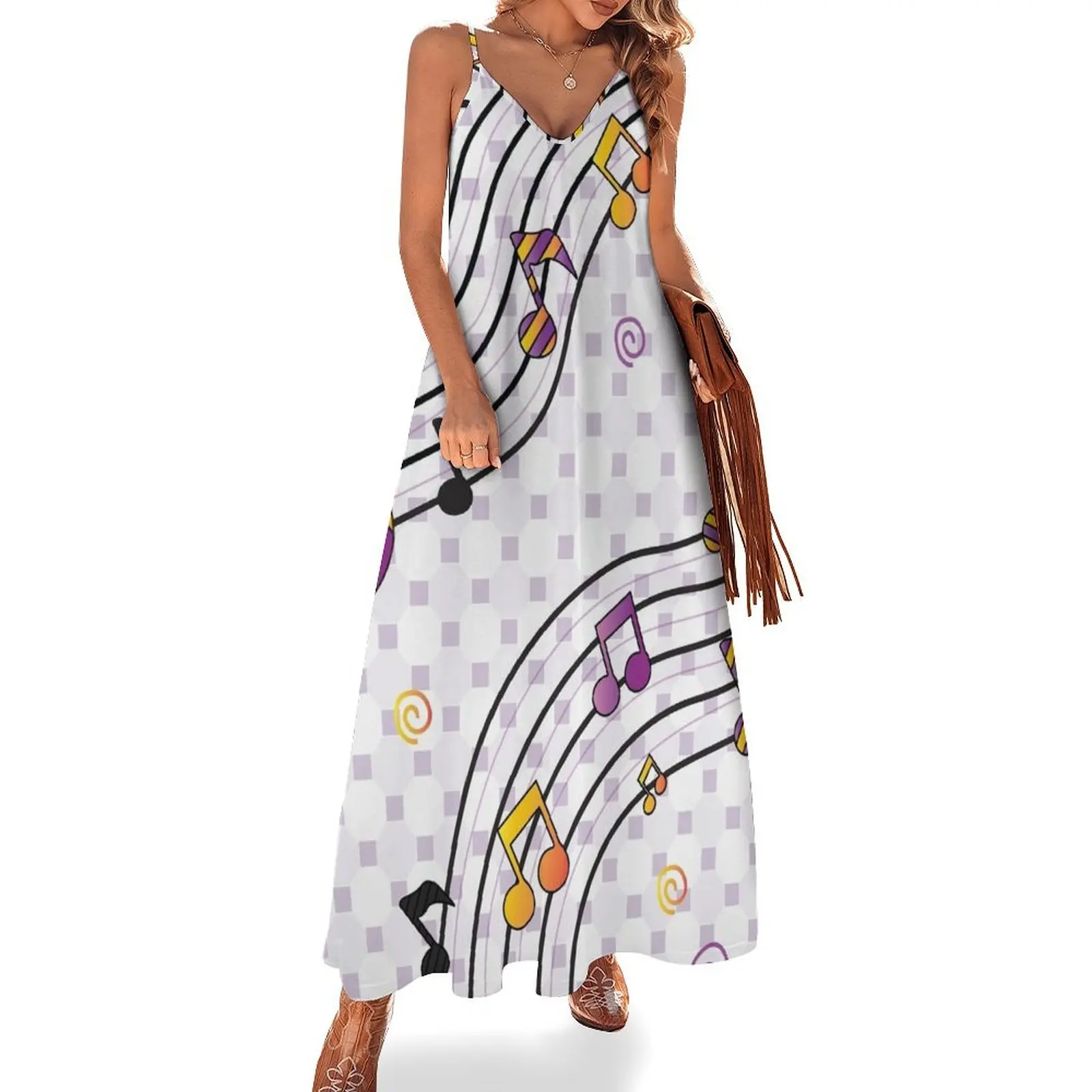 Purple and Gold Music Sleeveless Dress women party dresses Women's summer suit Women's summer long dress
Purple and Gold Music Sleeveless Dress women party dresses Women's summer suit Women's summer long dress