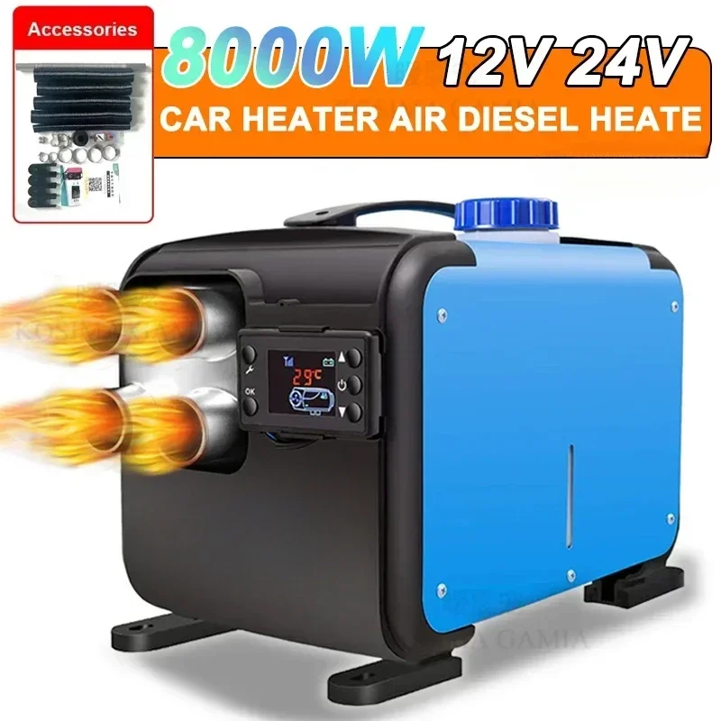 Car Heater Car Diesel Air Parking Heater 12/24V 2-8KW Diesel Heater with LCD Low Noise Truck Boat Bus RV Trailer Parking Heater
Car Heater Car Diesel Air Parking Heater 12/24V 2-8KW Diesel Heater with LCD Low Noise Truck Boat Bus RV Trailer Parking Heater