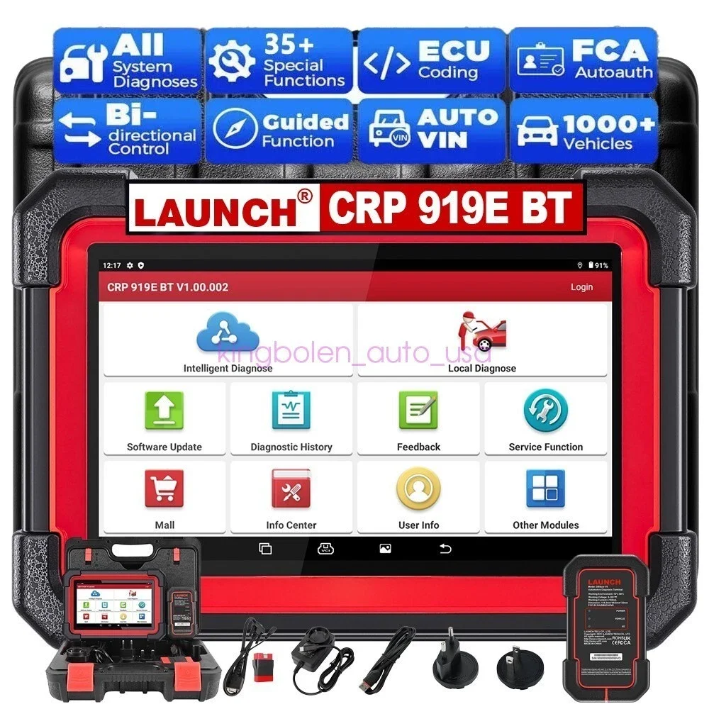 LAUNCH X431 CRP919E BT Elite Wireless Scan Tool 2023 Upgraded of CRP919E Bidirectional Control Full System CANFD&DOIP FCA
LAUNCH X431 CRP919E BT Elite Wireless Scan Tool 2023 Upgraded of CRP919E Bidirectional Control Full System CANFD&DOIP FCA