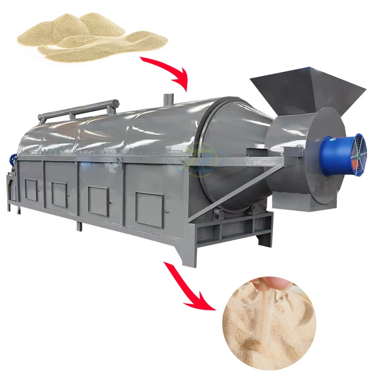 Professional Large Scale Automatic Hot Dry Oven Dehydrator Machine for Food Waste Compost Chicken Manure Sludge Dehydration