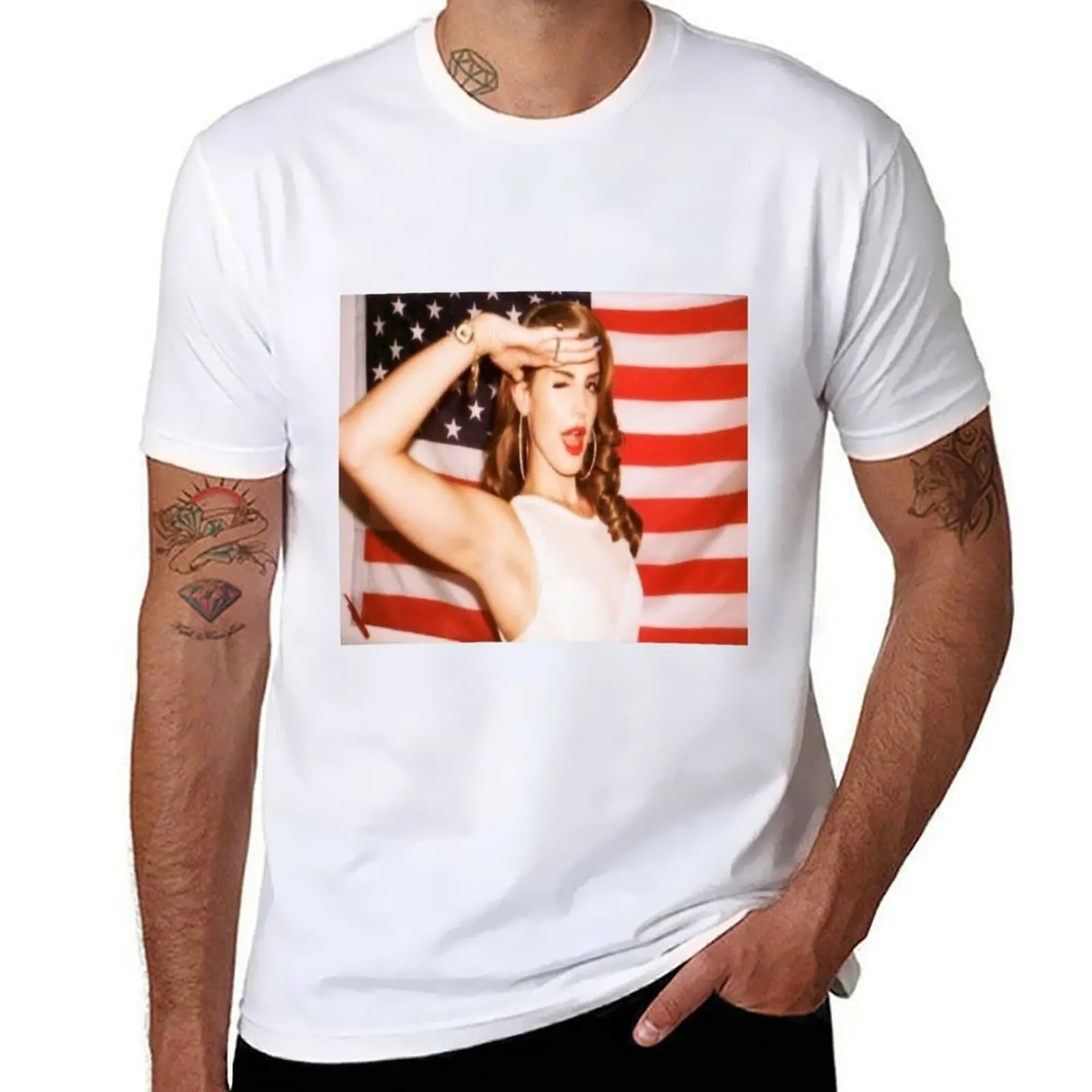 lana del rey flag T-Shirt t shirts for man cotton funny cotton t shirt man T-Shirt 
lana del rey flag T-Shirt t shirts for man cotton funny cotton t shirt man T-Shirt