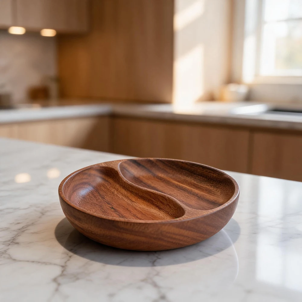 26 x 4.5 cm Walnut Wood Snack Tray with Divided Sections for Fruits Nuts Cookies For Home Kitchen Table Display
26 x 4.5 cm Walnut Wood Snack Tray with Divided Sections for Fruits Nuts Cookies For Home Kitchen Table Display