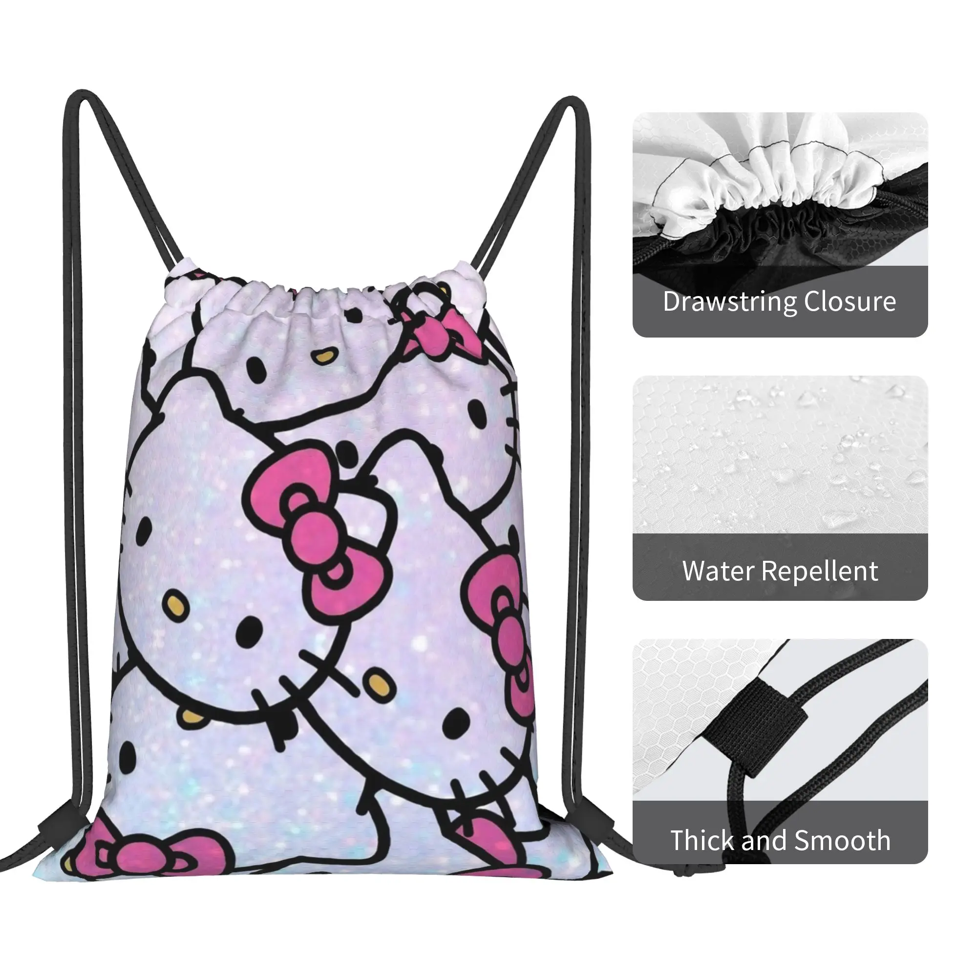 Y2k Lovely K-Kittys Cartoon Drawstring Backpack Sports Gym Bag Water Resistant String Sackpack for Cycling 36cm (W) x 43cm (H)
Y2k Lovely K-Kittys Cartoon Drawstring Backpack Sports Gym Bag Water Resistant String Sackpack for Cycling 36cm (W) x 43cm (H)