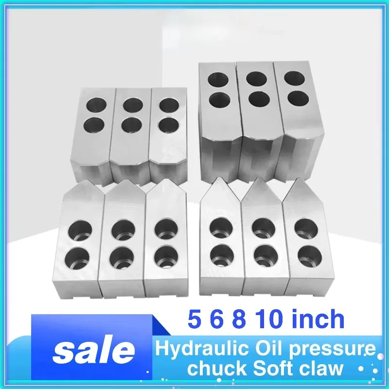 New Hydraulic Oil pressure chuck Soft claw 5 6 8 10 inch 60/90/120 degree High quality standard 3 jaws For mechanical CNC lathes
New Hydraulic Oil pressure chuck Soft claw 5 6 8 10 inch 60/90/120 degree High quality standard 3 jaws For mechanical CNC lathes