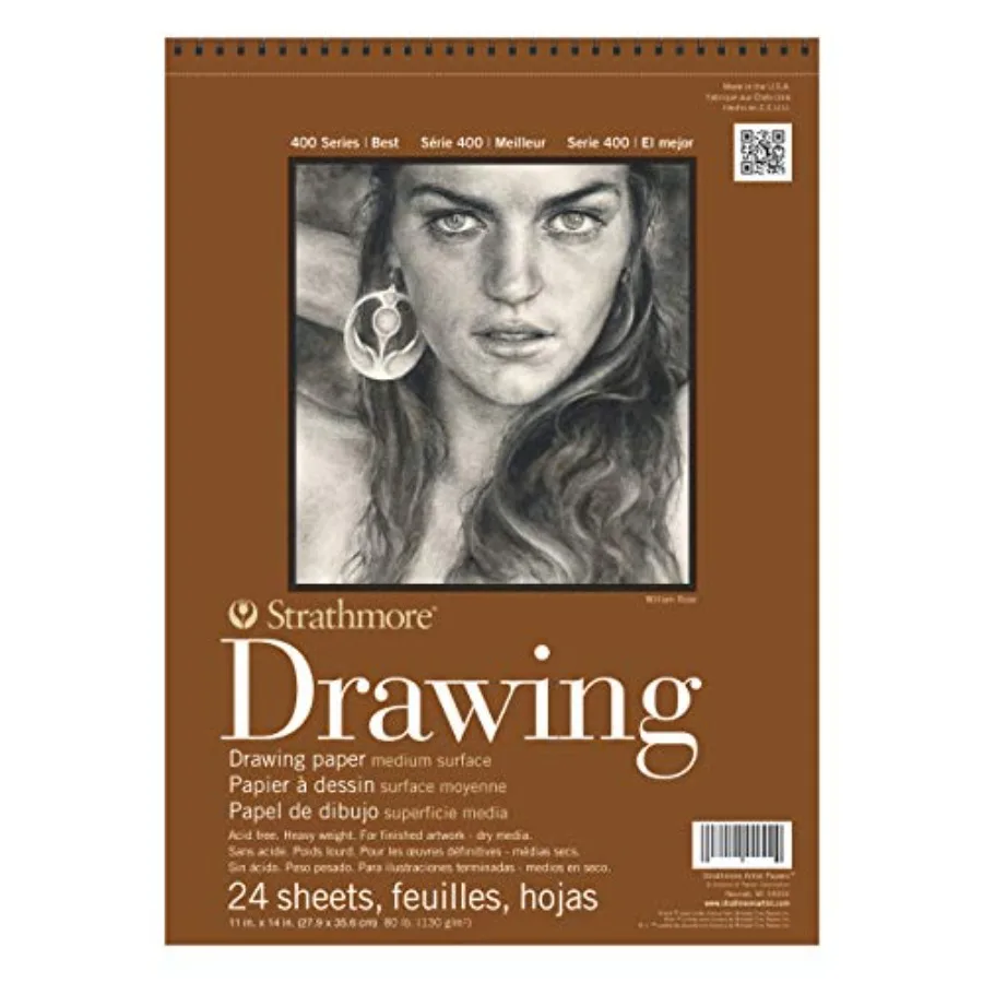 Drawing Spiral Paper Pad 11"X14"-24 Sheets -400500
Drawing Spiral Paper Pad 11"X14"-24 Sheets -400500
