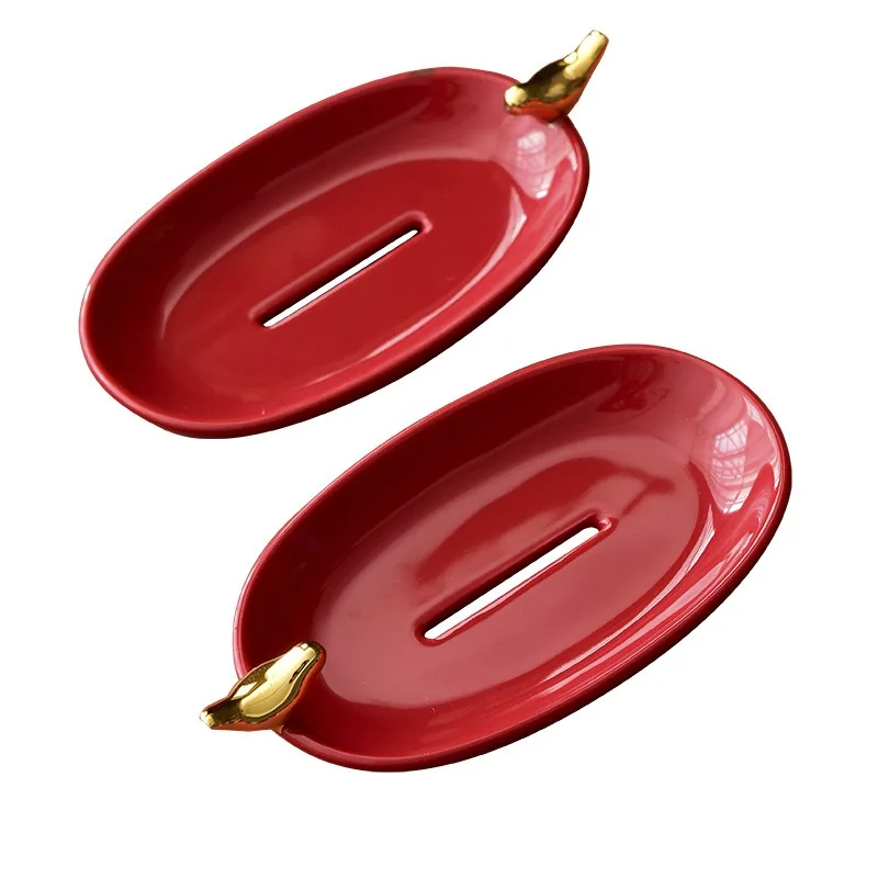 New Soap Box Wedding Soap Box Toilet Single Product Bathroom Ceramic Drain Soap Box
New Soap Box Wedding Soap Box Toilet Single Product Bathroom Ceramic Drain Soap Box