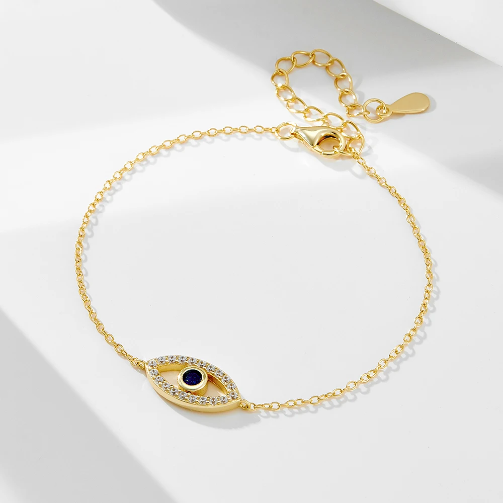 S925 Sterling Silver Zircon Eye Bracelet for Women Unique Design Luxury Style Devil's Eye Bracelet Fashion Jewelry Accessory
S925 Sterling Silver Zircon Eye Bracelet for Women Unique Design Luxury Style Devil's Eye Bracelet Fashion Jewelry Accessory