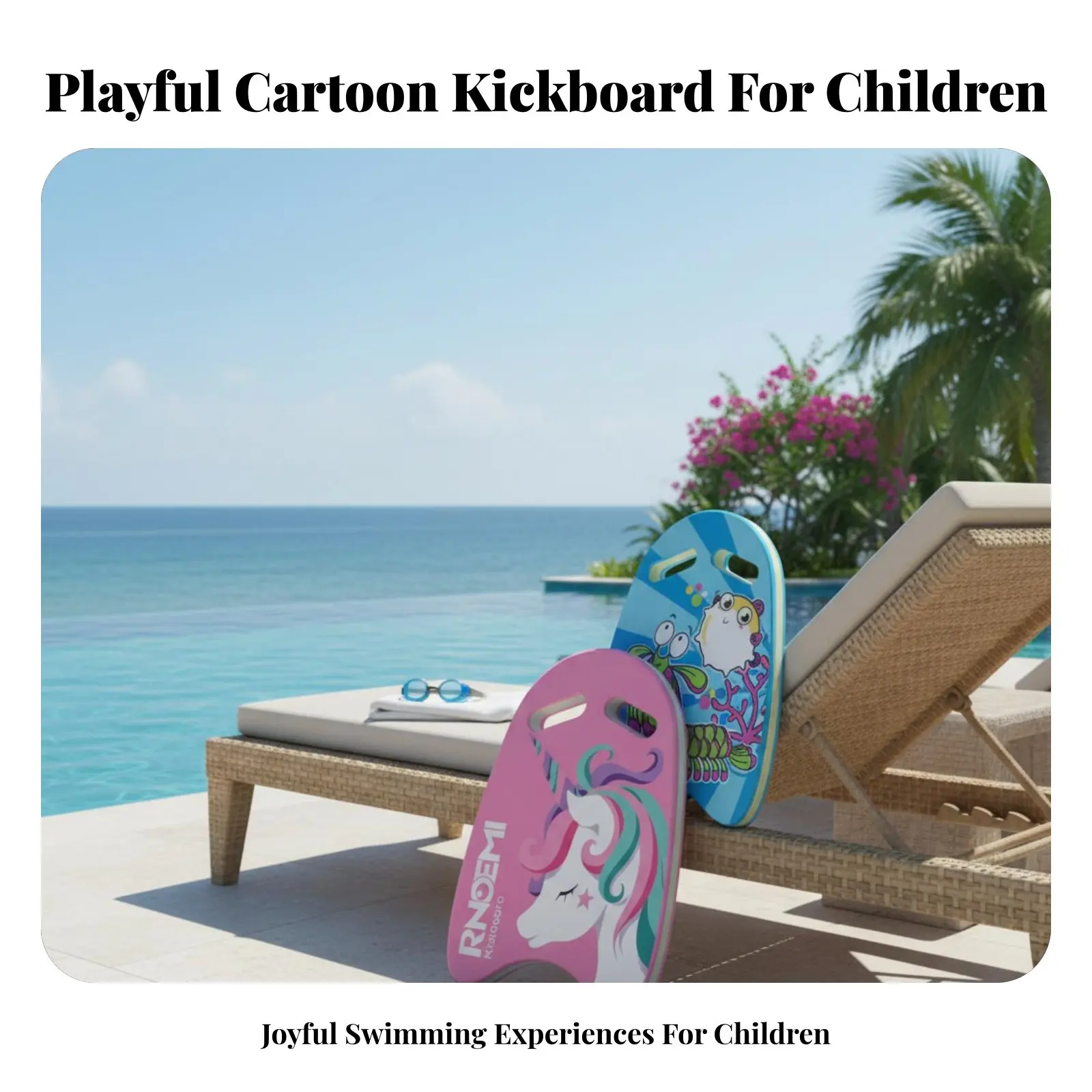 Floating Triangle Swimming Board, Kids Kickboard, Beginner Training Aid, Colorful Cartoon Design, Buoyant Rear Float
Floating Triangle Swimming Board, Kids Kickboard, Beginner Training Aid, Colorful Cartoon Design, Buoyant Rear Float
