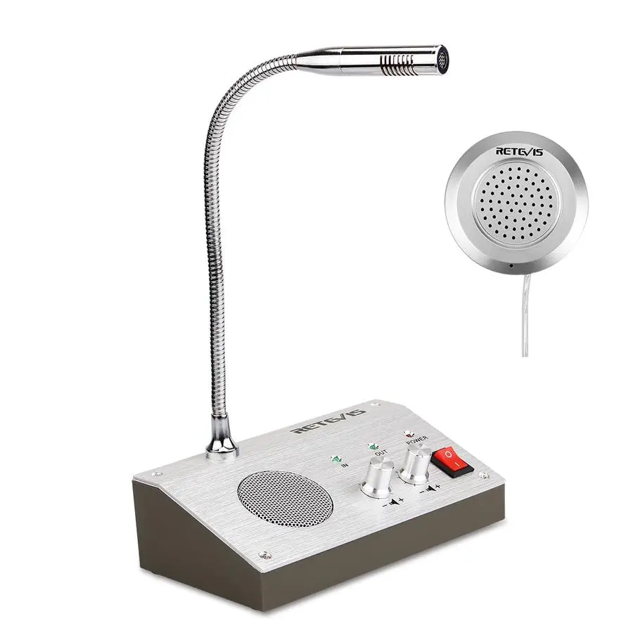 RT9908 Window Speaker,Window Intercom DualWay Voice,Window Speaker Intercom System for Business,Bank,Ticket Window
RT9908 Window Speaker,Window Intercom DualWay Voice,Window Speaker Intercom System for Business,Bank,Ticket Window
