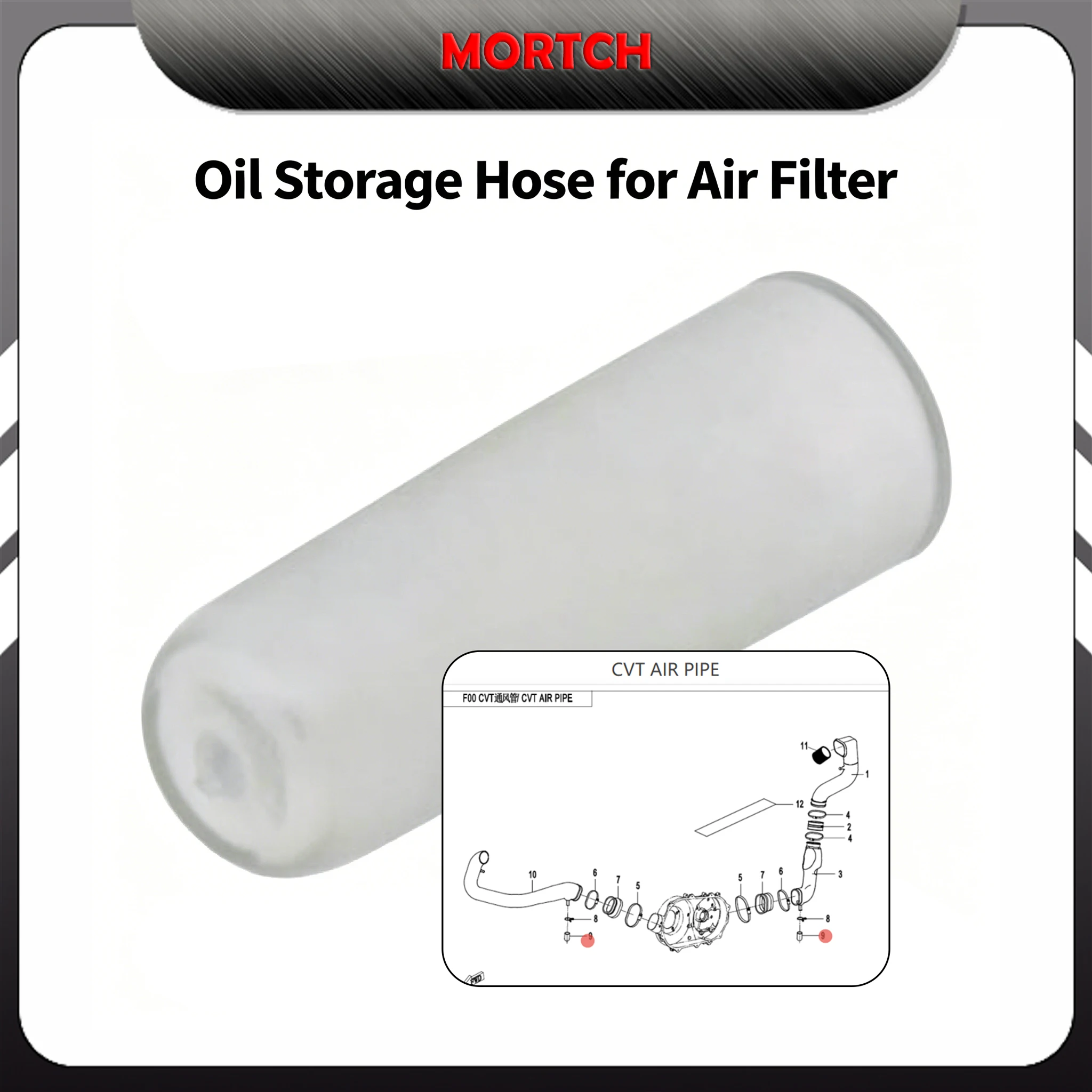 Oil Storage Hose for Air Filter 0180-110005 Compatible with CFMoto 400 500 600 625 800 1000 ATV UTV SSV CFORCE ZFORCE UFORCE
Oil Storage Hose for Air Filter 0180-110005 Compatible with CFMoto 400 500 600 625 800 1000 ATV UTV SSV CFORCE ZFORCE UFORCE