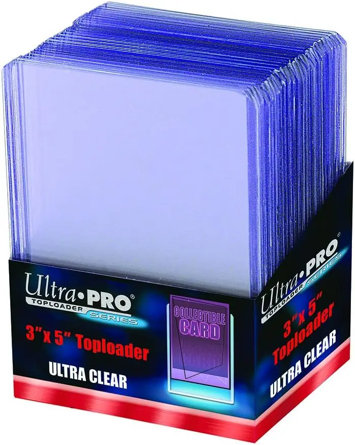Toploader 3x5 25ct Rigid PVC Card Holder for Trading Cards
Toploader 3x5 25ct Rigid PVC Card Holder for Trading Cards