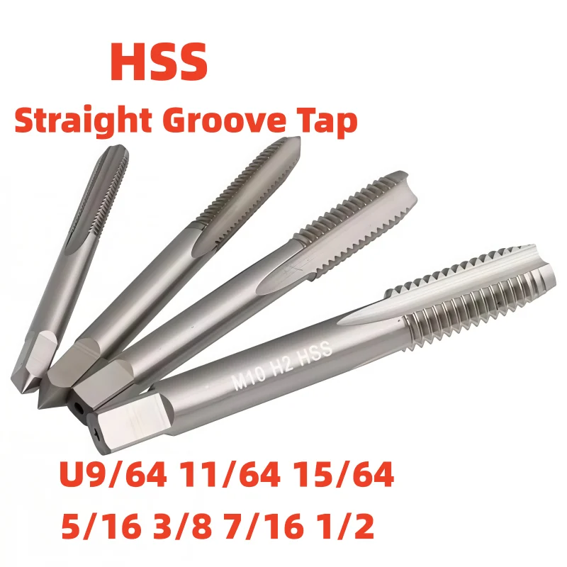 VAYABOOG HSS 1 шт. Американский метчик с прямым шлицем U9/64 11/64 15/64 5/16 3/8 7/16 1/2, правосторонний
VAYABOOG HSS 1 шт. Американский метчик с прямым шлицем U9/64 11/64 15/64 5/16 3/8 7/16 1/2, правосторонний