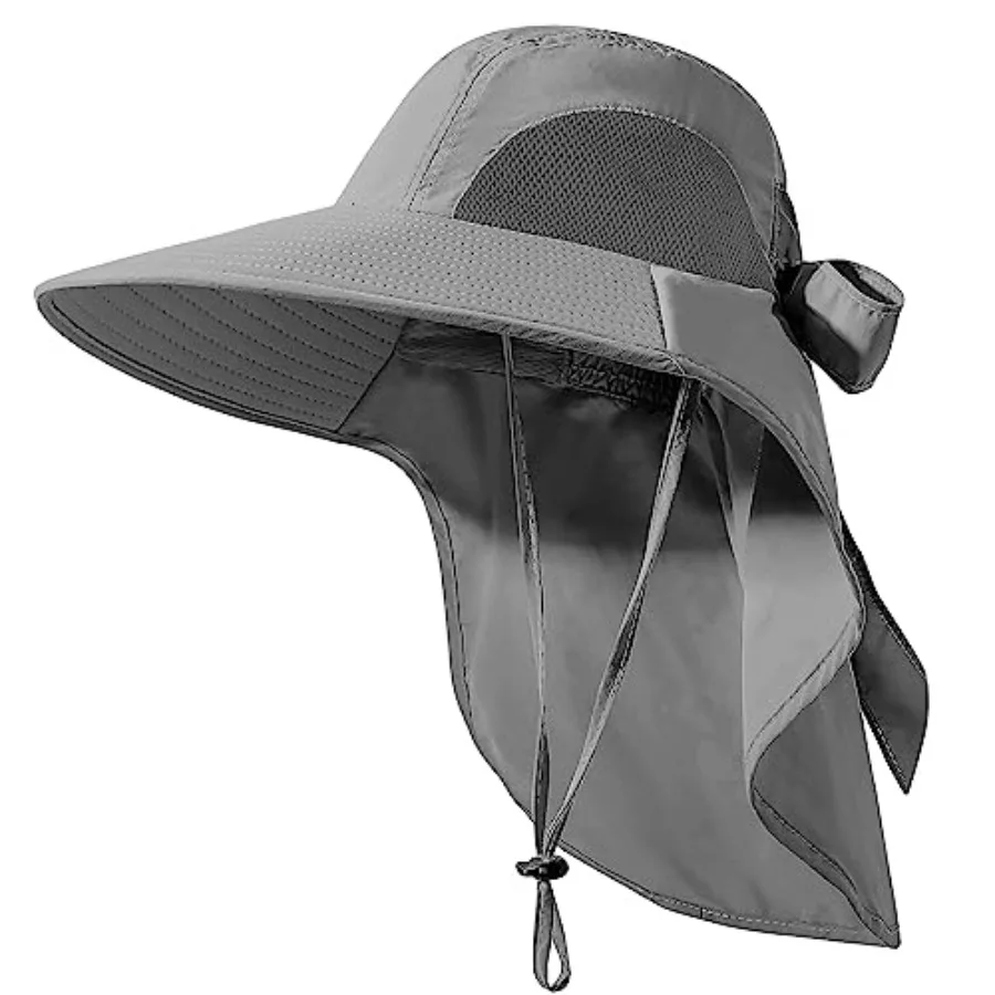 Womens Sun Hat UV Protection, Foldable Waterproof Wide Brim Bucket Hats with Neck Flap for Summer Beach Fishing Hiking
Womens Sun Hat UV Protection, Foldable Waterproof Wide Brim Bucket Hats with Neck Flap for Summer Beach Fishing Hiking