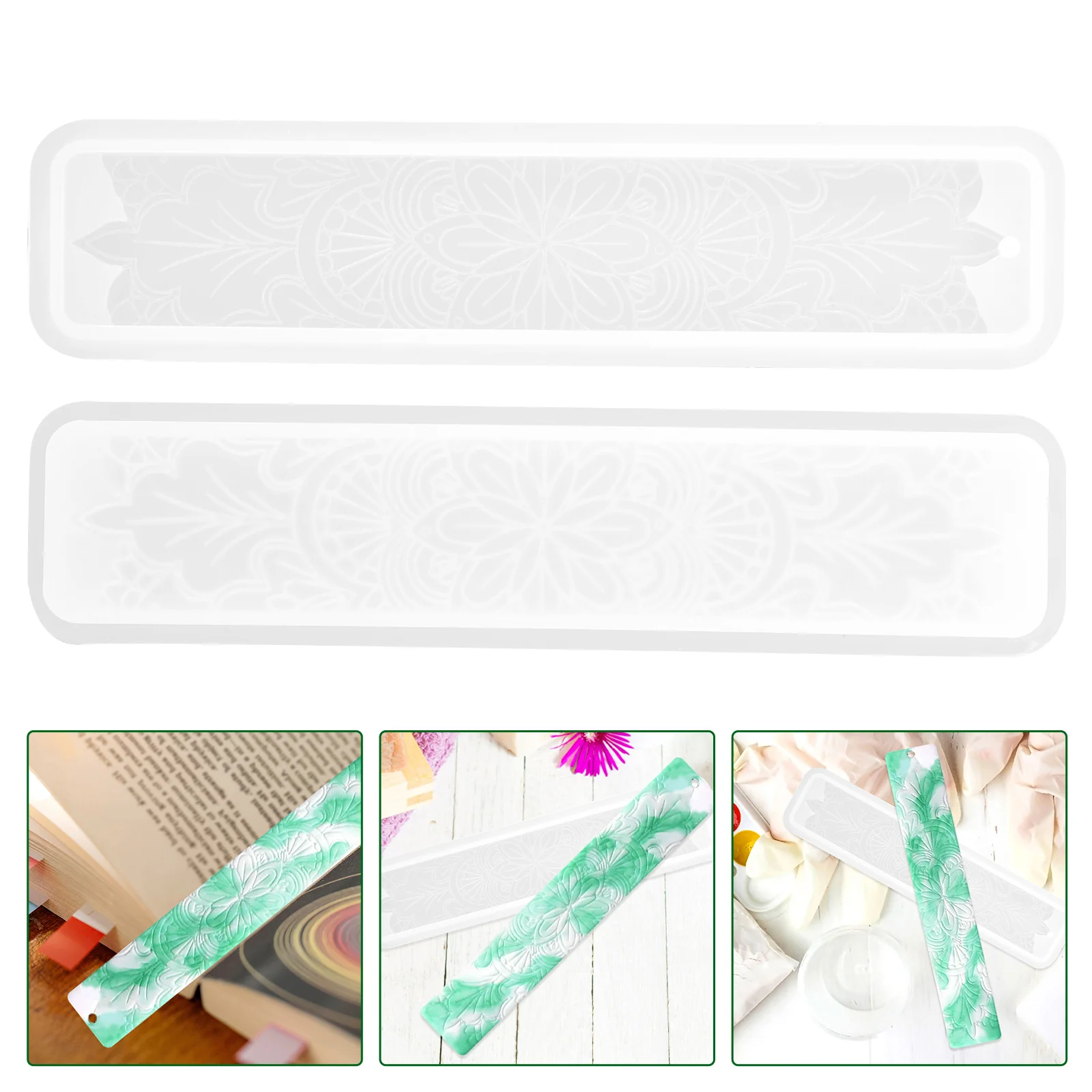 2pcs Silicone Bookmark Molds Reusable Diy Resin Casting Mold Durable Flexible Bookmarker Making Accessories Glitter Powder Beads
2pcs Silicone Bookmark Molds Reusable Diy Resin Casting Mold Durable Flexible Bookmarker Making Accessories Glitter Powder Beads