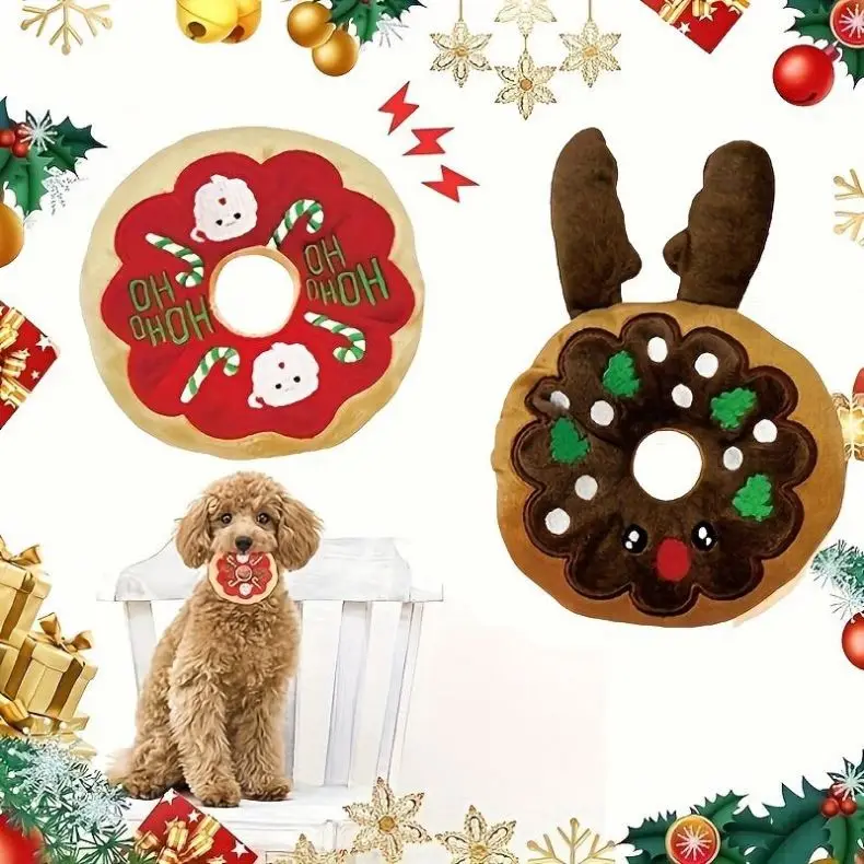 Christmas Medium Size Eco-Friendly Plush Pet Chew Toys Sound Making Cartoon Donuts Antlers & Cotton Dog Toys
Christmas Medium Size Eco-Friendly Plush Pet Chew Toys Sound Making Cartoon Donuts Antlers & Cotton Dog Toys