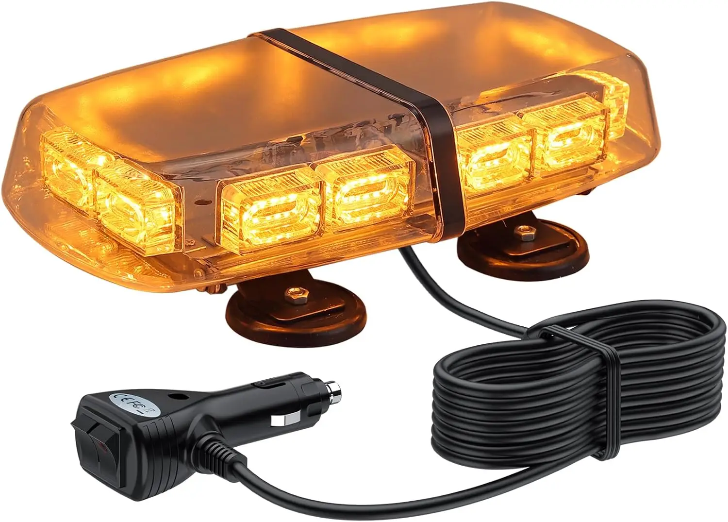 72 LED Roof Top Strobe Lights for Trucks, Amber Emergency Safety Warning Light for Vehicles, Magnetic Base 7 Flashing Modes
72 LED Roof Top Strobe Lights for Trucks, Amber Emergency Safety Warning Light for Vehicles, Magnetic Base 7 Flashing Modes
