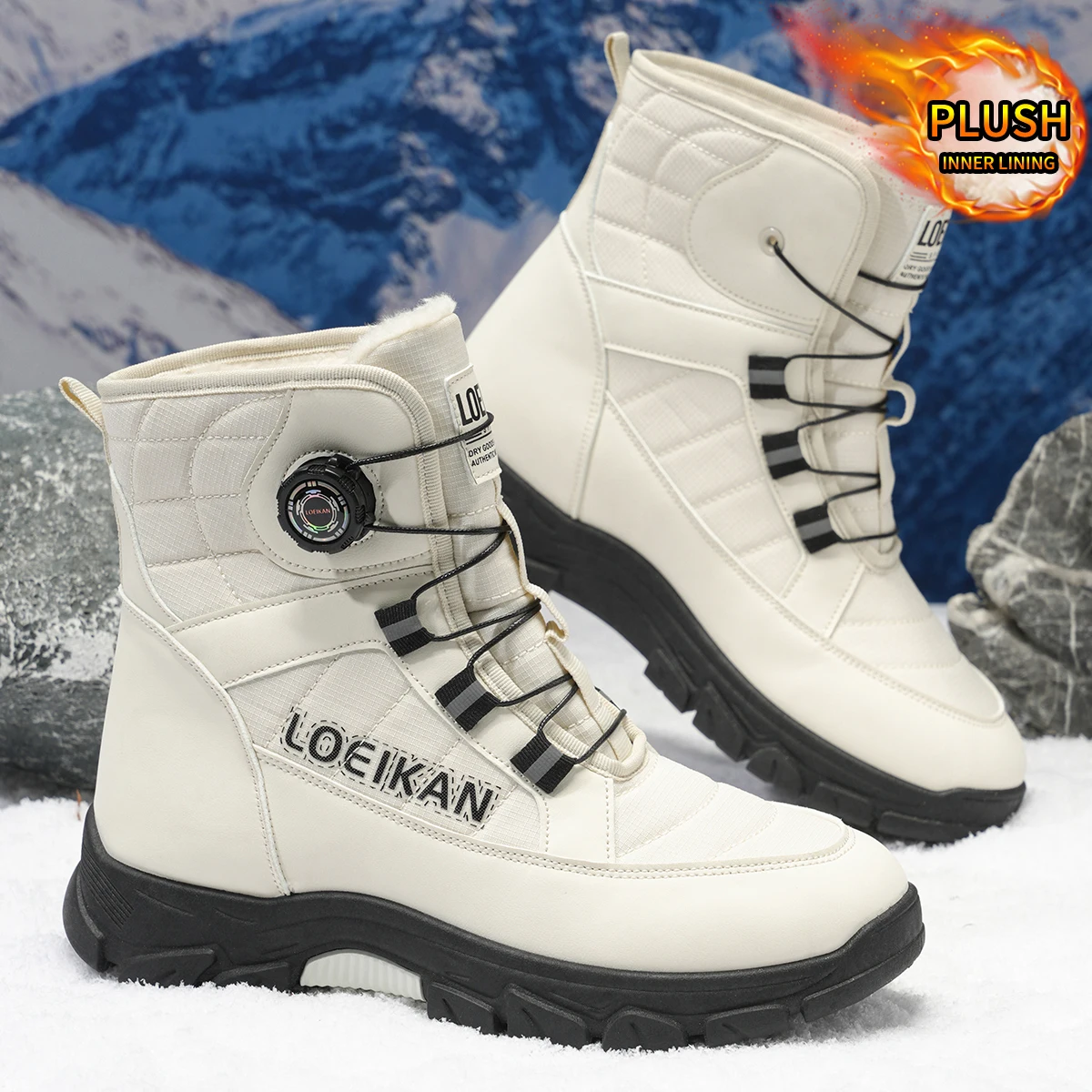 Мужская зимняя теплая повседневная обувь, уличные зимние ботинки на флисовой подкладке для комфортного активного отдыха в холодную погоду
Мужская зимняя теплая повседневная обувь, уличные зимние ботинки на флисовой подкладке для комфортного активного отдыха в холодную погоду