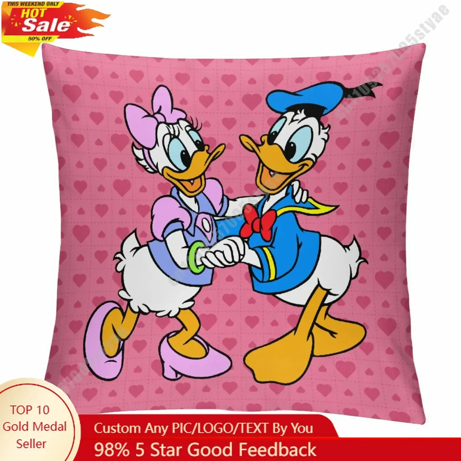 Donald Duck Daisy Duck Velvet Pillowcase Disney DIY Custom Design Personalize Your Photo Logo Single Sided Printing Holiday Gift
Donald Duck Daisy Duck Velvet Pillowcase Disney DIY Custom Design Personalize Your Photo Logo Single Sided Printing Holiday Gift