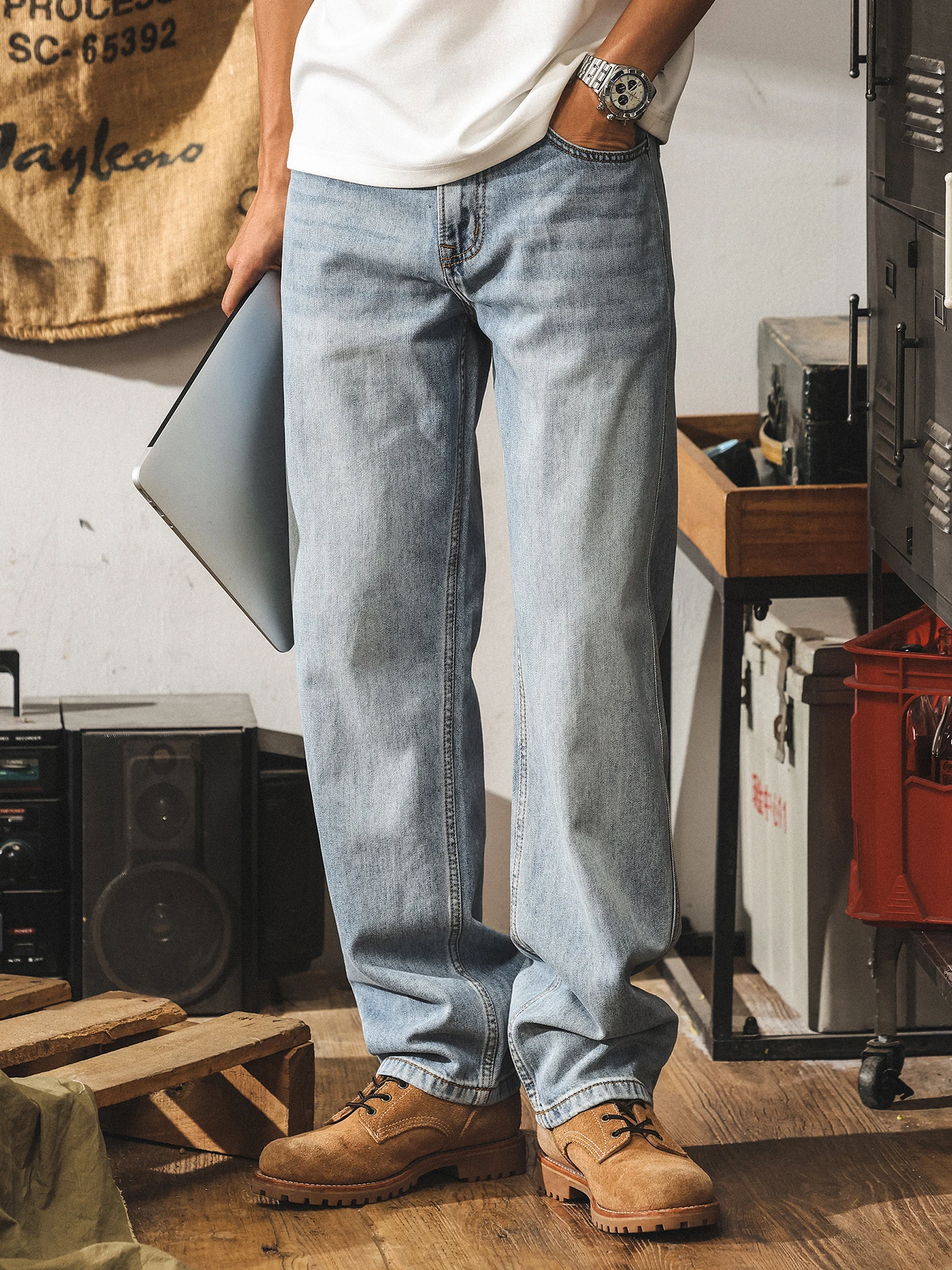 Summer New Sle Men's Denim Pants Draped Loose Straight American Casual Long Pants Breathable Comfortable Lightweight
Summer New Sle Men's Denim Pants Draped Loose Straight American Casual Long Pants Breathable Comfortable Lightweight