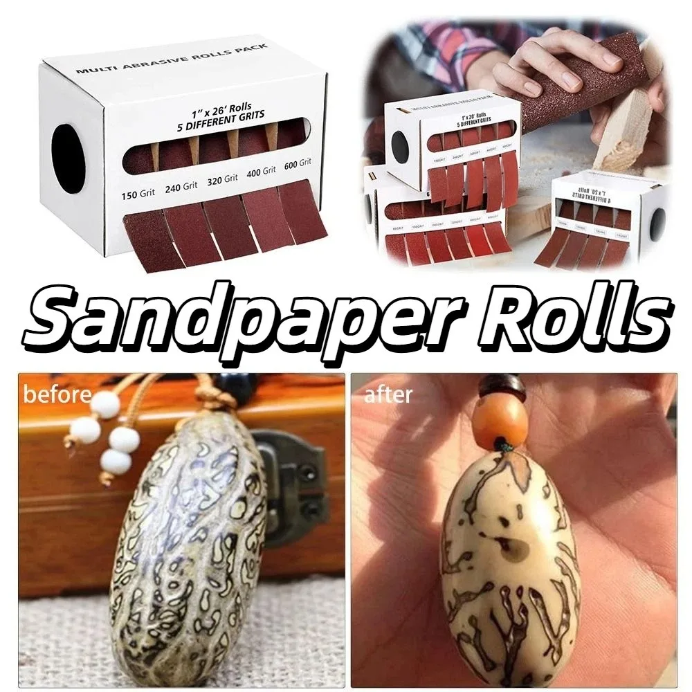 4/5/6 rolls 80/150/240/320/400/600 Grit Diamond Cloth Rolls Metal Emery Cloth Premium Aluminum Oxide Material Sandpaper Rolls
4/5/6 rolls 80/150/240/320/400/600 Grit Diamond Cloth Rolls Metal Emery Cloth Premium Aluminum Oxide Material Sandpaper Rolls