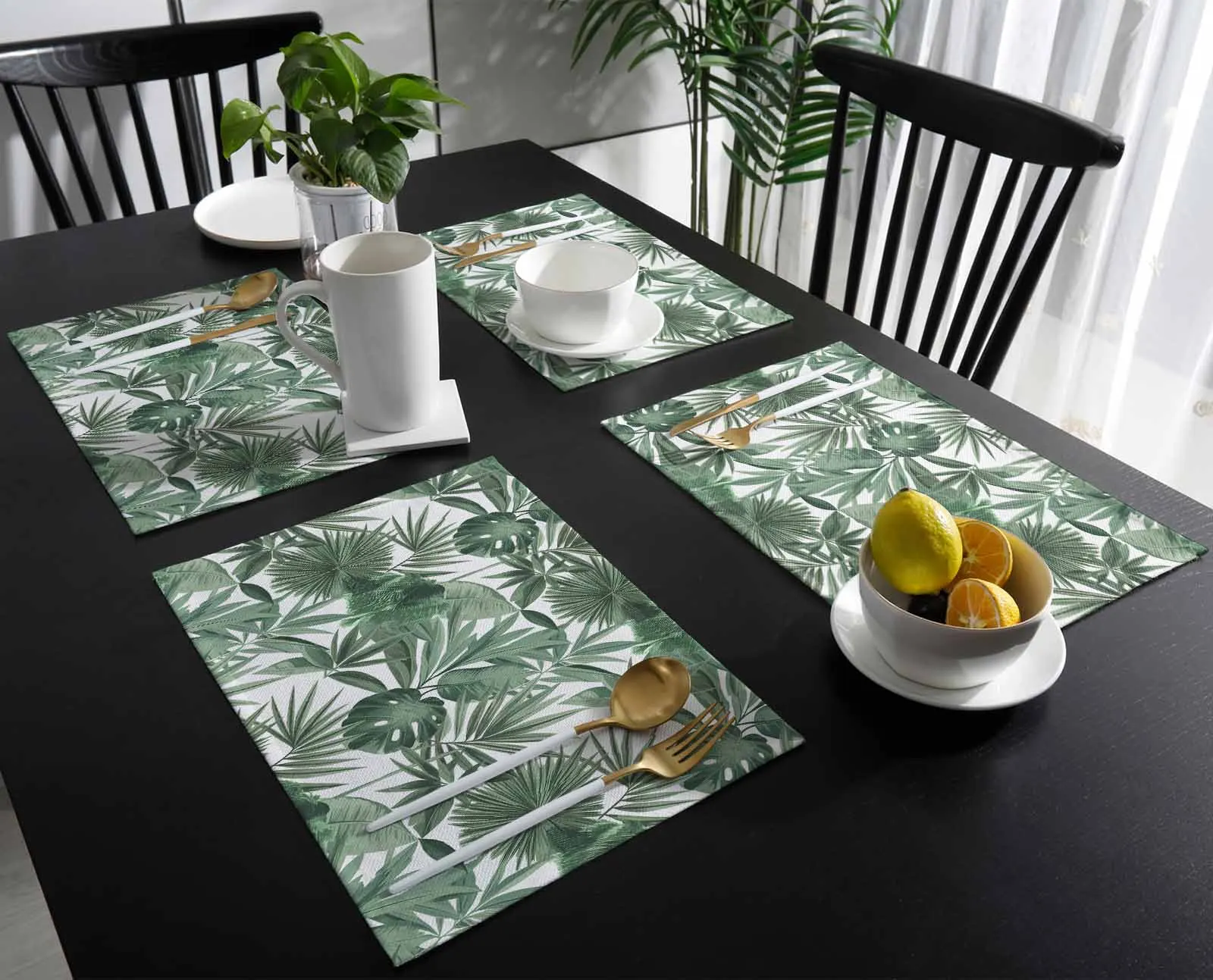 4/6 Pcs Tropical Plant Palm Leaf Kitchen Tableware Cup Bottle Placemat Coffee Pads Desktop Mats
4/6 Pcs Tropical Plant Palm Leaf Kitchen Tableware Cup Bottle Placemat Coffee Pads Desktop Mats